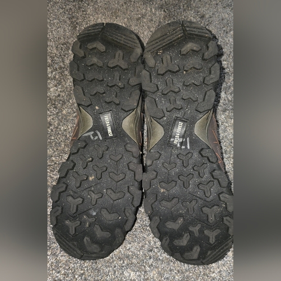 Field & Forest Brown Walker Mid Hiker Boots Mens Size 12 Lace Up - Picture 8 of 11